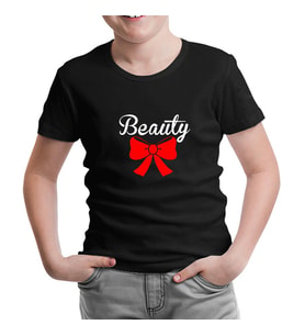 Beauty and the Beast - Beauty  Siyah Çocuk Tshirt