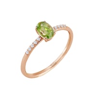 Sirius Pırlanta ve Oval Peridot Taşlı Yüzük 0717R0261