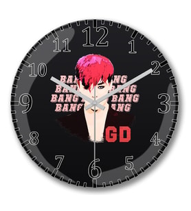 BigBang G Dragon Duvar Saati Bombeli Gercek Cam
