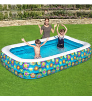 Bestway Çiçek Desenli Şişme Aile Havuzu (305 cm x 183 cm x 56 cm )