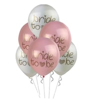 Bride To Be Pastel Balon Pembe Beyaz 25 Adet ( Balonlar Sönüktür)