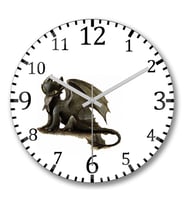 Furia da Noite Duvar Saati Bombeli Gercek Cam
