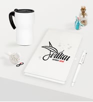 BK Gift Kişiye Özel Avukat Temalı Beyaz Defter Kalem ve Termos Mug Seti - 9 (Model 1)