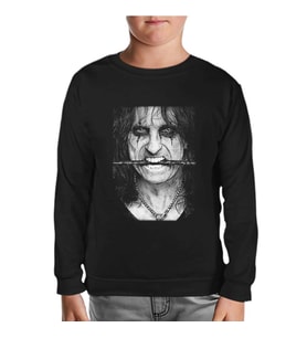 Alice Cooper Siyah Çocuk Sweatshirt