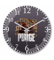 The Purge Newspapers  Duvar Saati Bombeli Gercek Cam