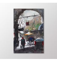 Arty Tablo Suluboya Çarşı Tablo (Karışık)
