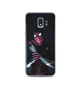Örümcek Adam Tasarım Süper Şeffaf Silikon Telefon Kılıfı Samsung J2 Pro (2018)