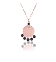 Söğütlü Silver Kleopatra onix taşlı kolye