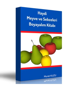 Haydi Meyve ve  Sebzeleri Boyayalım Kitabı