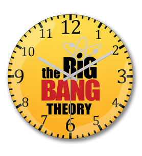 The Big Bang Theory Duvar Saati Bombeli Gercek Cam