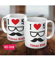 I Love My Dad İsimli Kişiye Özel babalar Günü için Hediyelik  Kupa Bardak