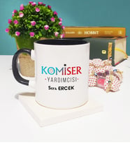 Komiser Yardımcısı Kupa Bardak Siyah