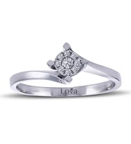 Lova 0,30 Karat Tektaş Görünümlü Pırlanta Yüzük - 1020173