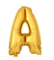 Gold Folyo Harf Balon A Harfi 75 Cm