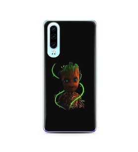 Baby Groot Tasarım Süper Şeffaf Silikon Telefon Kılıfı Huawei P30 