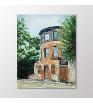Arty Tablo Taş Ev Tablo (Karışık)