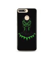 Black Panter Tasarım Süper Şeffaf Silikon Telefon Kılıfı Huawei Y6 Prime 2018