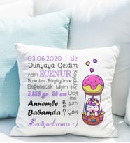 Yeni Doğan Bebek Yastığı Kişiye Özel