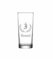 Kişiye Özel İ Baş Harfli ve İsimli Tekli Rakı Bardağı  Model 26