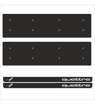 Audi Quattro Tamboy Pleksi Plakalık (2 Adet)