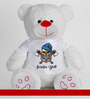 Kişiye Özel Peluş Ayıcık 50cm 86805 (Beyaz)