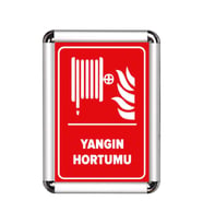 Yangın Hortumu A3 Cerceveli Uyarı ve Yönlendirme Levhası