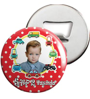 Araba Kırmızı Konsept Açacaklı Magnet Kişiye Özel