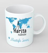 Kişiye Özel Harita Mühendisi Kupa Bardak