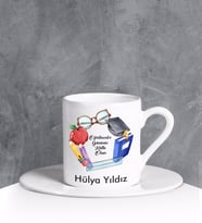 eJOYA Kişiye Özel Öğretmenler Günü Türk Kahvesi Fincanı 90674