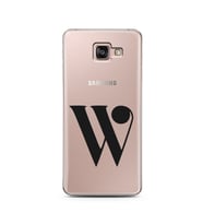 Samsung A7 (2016) Harf Tasarımlı Telefon Kılıfı W-Harfi 