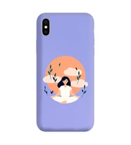 Lila Lansman Telefon Kılıfı Iphone X
