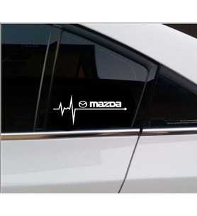 Mazda Nabız Kalp atışı sticker 2 adet Sağ Sol