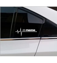 Mazda Nabız Kalp atışı sticker 2 adet Sağ Sol