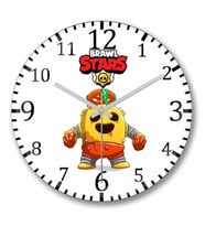 Brawl Stars  Mecha Spike  Duvar Saati Bombeli Gercek Cam