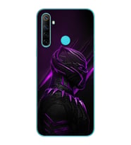 Black Panter Tasarım Süper Şeffaf Silikon Telefon Kılıfı Oppo Realmi 6i