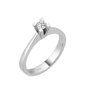 Sirius F Renk 0,21 Karat Pırlanta Tektaş Yüzük 0723R0100