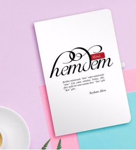 BK Gift Kişiye Özel Mânâ Hemdem Beyaz Defter