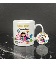 Süper Anne Kupa Bardak ve Anahtarlık Set