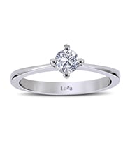 Lova F Renk 0,33 Karat Pırlanta Tektaş Yüzük - 1020116