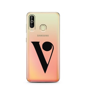 Samsung A60 Harf Tasarımlı Telefon Kılıfı V-Harfi 
