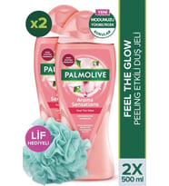 Palmolive Aroma Sensations Feel Glow  Banyo ve Duş Jeli 500 ml x 2 Adet + Duş Lifi Hediye