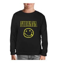 Nirvana Siyah Çocuk Sweatshirt