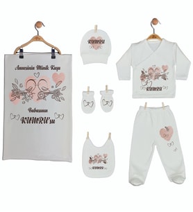 Pia Baby Gl 1927-07 İsme Özel Battaniye Zıbın Set
