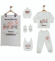 Pia Baby Gl 1927-07 İsme Özel Battaniye Zıbın Set