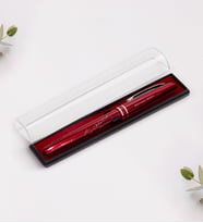 BK Gift Kişiye Özel Atatürk İmzalı Kırmızı Metal Roller Kalem