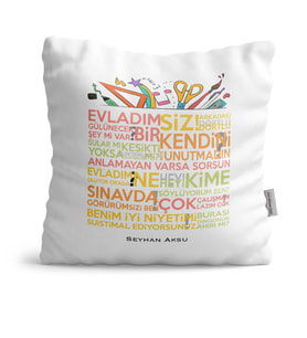 BK Gift Kişiye Özel Öğretmen Sözleri  Yastık  1