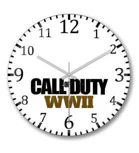 Call of Duty  Duvar Saati Bombeli Gercek Cam