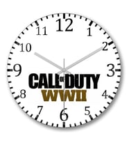 Call of Duty  Duvar Saati Bombeli Gercek Cam