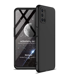Microsonic Oppo A72 Kılıf Double Dip 360 Protective Siyah
