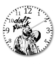 Daft Punk 02 Duvar Saati Bombeli Gercek Cam